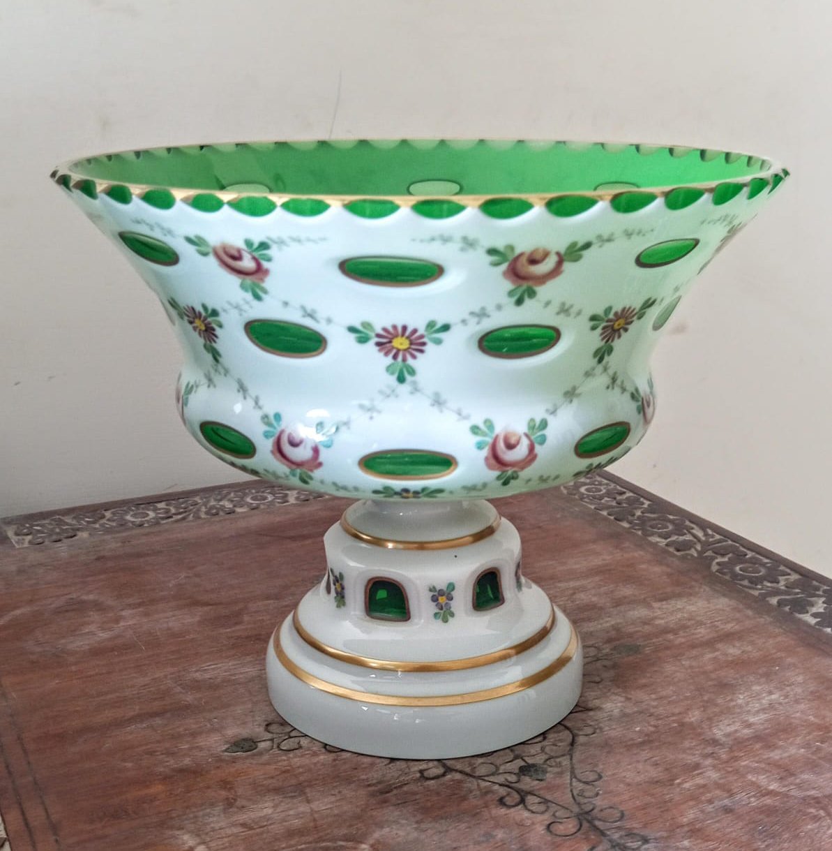 Antique Moser Bohemian Glass Decor-SoUnique.PK